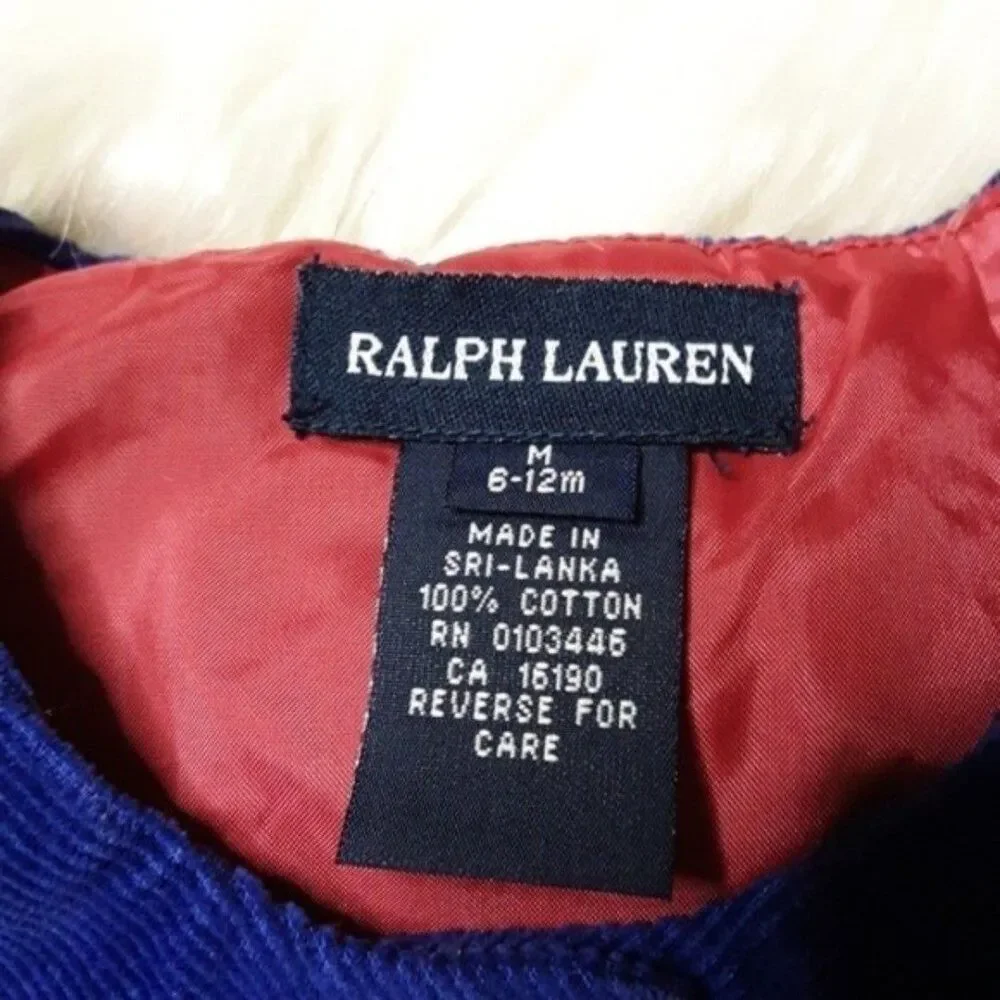 Ralph Lauren Baby Corduroy 6-12M Dress